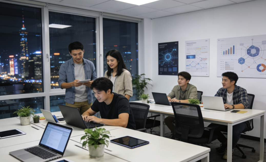 专业团队工作场景